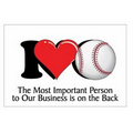 I Love Baseball Photo Hand Mirror (2" x 3")